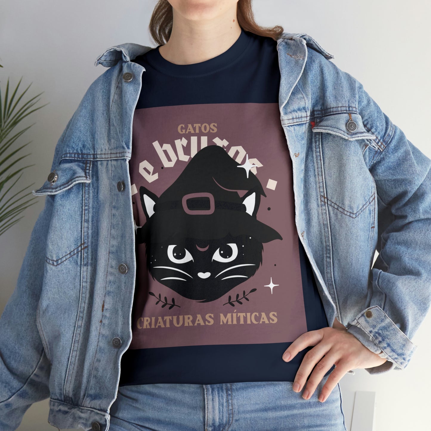 Black Cat Wearing Witch Hat