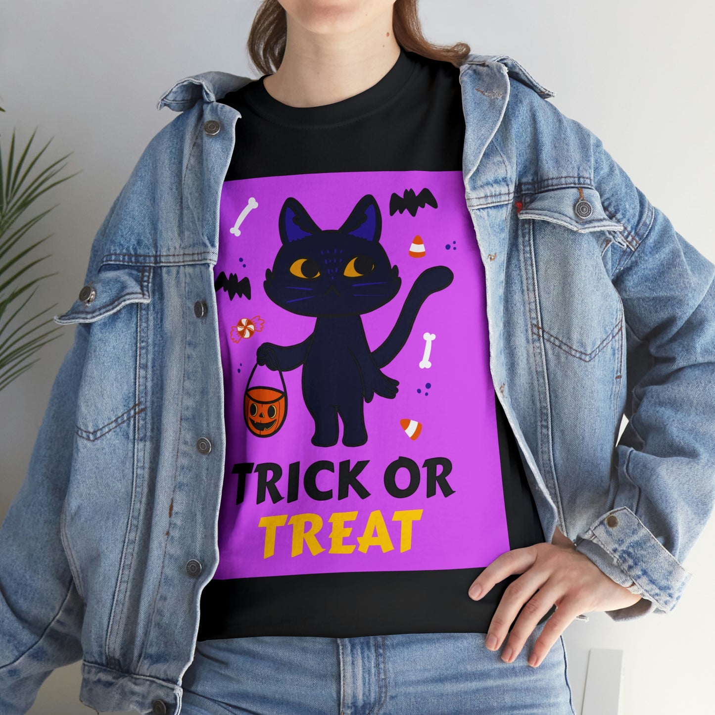 Black Cat Is Ready For The Candies