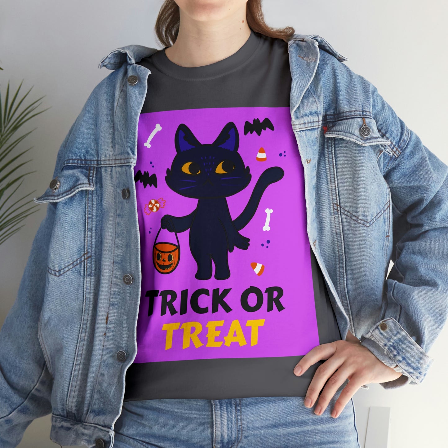 Black Cat Is Ready For The Candies